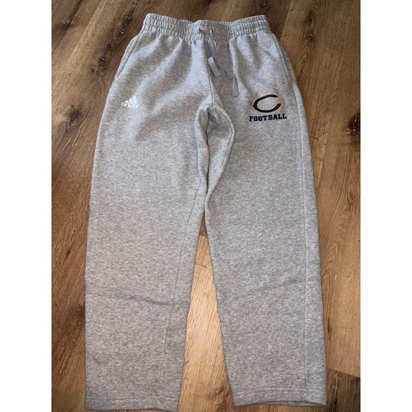 Adidas Gray Football Sweatpants Mens Medium Jogger Athletic Training Imperfect - Picture 1 of 11